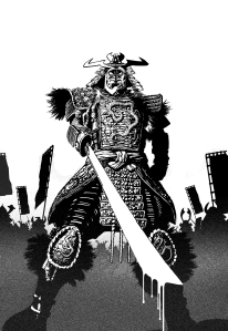 Samurai Megazine B&W cover